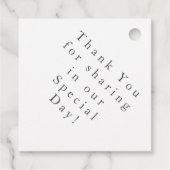 Katholieke Monogram Nep-satijn Bedankjes Labels (Achterkant)