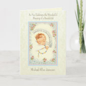 Katholieke nieuwe baby kleinkind grootouders kaart (Voorkant)