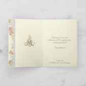 Katholieke nieuwe baby kleinkind grootouders kaart (Binnen)