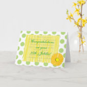 Katholieke non "25e Jubeljaar" Kaart (Gele Bloem)