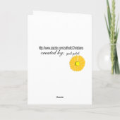 Katholieke non 25th Jubilee Floral 5 Kaart (Achterkant)