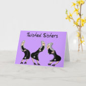 Katholieke non cadeaus "Twisted Sisters" ontwerp Kaart (Gele Bloem)