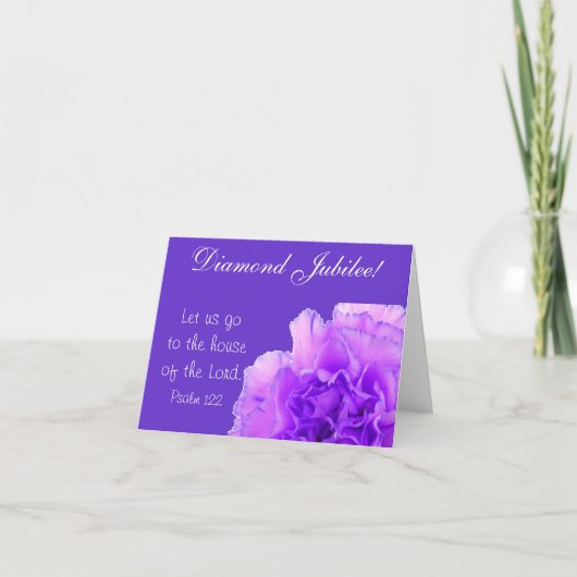 Katholieke non diamanten jubileum Paarse Kaart (Voorkant)