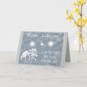 Katholieke non "Golden Jubilee" Kaart (Gele Bloem)