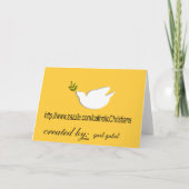 Katholieke Non "het Denken van u" kaart (Achterkant)