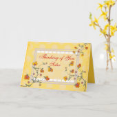 Katholieke Non "het Denken van u" kaart (Gele Bloem)