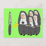 Katholieke non-Humor "Fat Sisters" Briefkaart<br><div class="desc">Katholieke non-humor,  "The Fat Sisters" kaarten,  muismatten,  canvas tassen,  sleutelkettingen,  knoppen,  stickers... .grote cadeauobjecten</div>