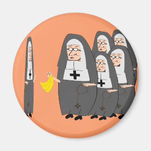 Katholieke non-Humor "Fat Sisters" Magneet