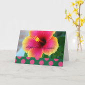 Katholieke non Verjaardag Kaart Floral (Gele Bloem)