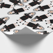 katholieke nonnen in zwarte habitat - giftafval cadeaupapier (Hoek)