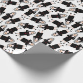 katholieke nonnen in zwarte habitats Klein ontwerp Cadeaupapier (Hoek)