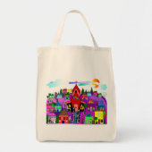 Katholieke nonnen Kunst "Kop naar de kerk" Canvas  Tote Bag (Voorkant)