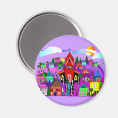 Katholieke nonnen Kunst "Kop naar de kerk" Magneet (Voorkant / Achterkant)