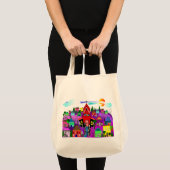 Katholieke nonnen Kunst "Kop naar de kerk" Tote Bag (Voorkant (product))