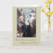 Katholieke Nonnen Religieuze Beroep van Geloften Kaart (Gele Bloem)