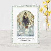 Katholieke Nonnen Religieuze Professie van Gelofte Kaart (Gele Bloem)