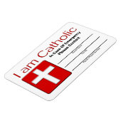 Katholieke noodcontact Kaart Magneet (Linkerzijde)