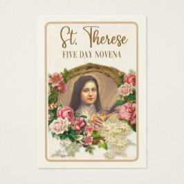 Katholieke Novena naar St. Therese de Kleine Bloem Visitekaartje