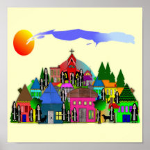 Katholieke Nun Art Gifts: "Nuns of the Village"