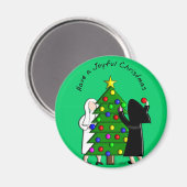 Katholieke Nun Art Kaarten en geschenken Magneet (Voorkant / Achterkant)