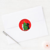 Katholieke Nun Art Kaarten en geschenken Ronde Sticker (Envelop)