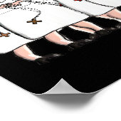 Katholieke Nun Art Poster-Pen & inkt Poster (Hoek)