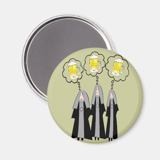 Katholieke Nun Gifts~~Hilarious Magneet (Voorkant / Achterkant)