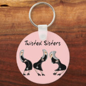 Katholieke Nun Gifts "Twisted Sisters" Design Sleutelhanger (Voorkant)