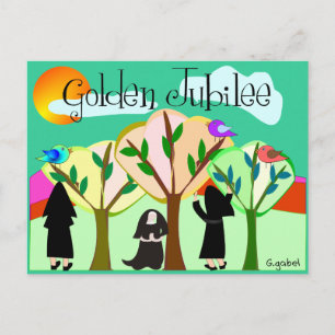 Katholieke Nun Golden Jubilee Gifts Briefkaart