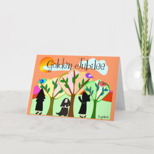 Katholieke Nun Golden Jubilee Gifts Kaart