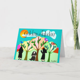 Katholieke Nun Golden Jubilee Gifts Kaart