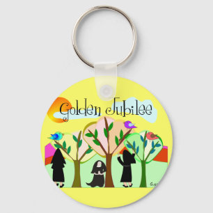 Katholieke Nun Golden Jubilee Gifts Sleutelhanger