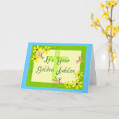 Katholieke Nun Golden Jubilee Kaarten (Gele Bloem)