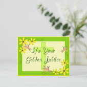 Katholieke Nun Golden Jubilee Kaarten (Staand voorkant)