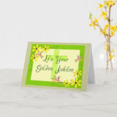 Katholieke Nun Golden Jubilee Kaarten (Gele Bloem)