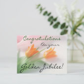 Katholieke Nun "Golden Jubilee" Kaarten & cadeautj (Staand voorkant)