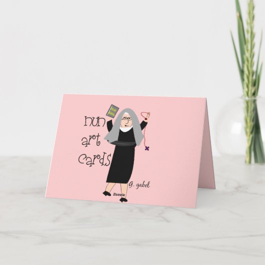 Katholieke Nun "Golden Jubilee" Kaarten & cadeautj (Achterkant)