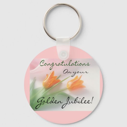 Katholieke Nun "Golden Jubilee" Kaarten & cadeautj Sleutelhanger (Voorkant)