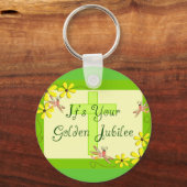 Katholieke Nun Golden Jubilee Kaarten Sleutelhanger (Voorkant)