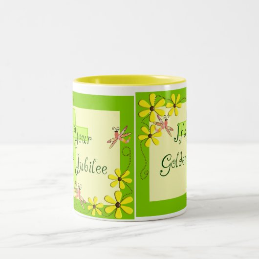 Katholieke Nun Golden Jubilee Kaarten Tweekleurige Koffiemok (Center)