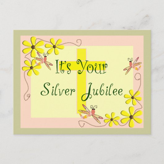 Katholieke Nun Silver Jubilee Kaarten, Mokken, Can Briefkaart (Voorkant)