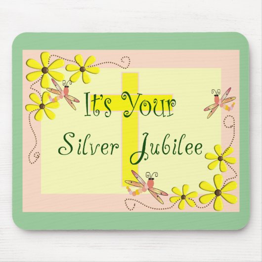 Katholieke Nun Silver Jubilee Kaarten, Mokken, Can Muismat (Voorkant)