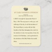 katholieke ochtend met Maagd Mary Prayer Plaatskaartje (Achterkant)