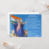 Katholieke Omzetting India Prayer Heilige Kaart (Voorkant / Achterkant in situ)