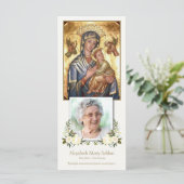 Katholieke Onze Lieve Vrouw Uitvaart Dank u kaart (Staand voorkant)