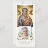 Katholieke Onze Lieve Vrouw Uitvaart Dank u kaart (Voorkant)