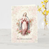 Katholieke Onze-Lieve-Vrouw Zetel van Wijsheid Roz Kaart (Gele Bloem)