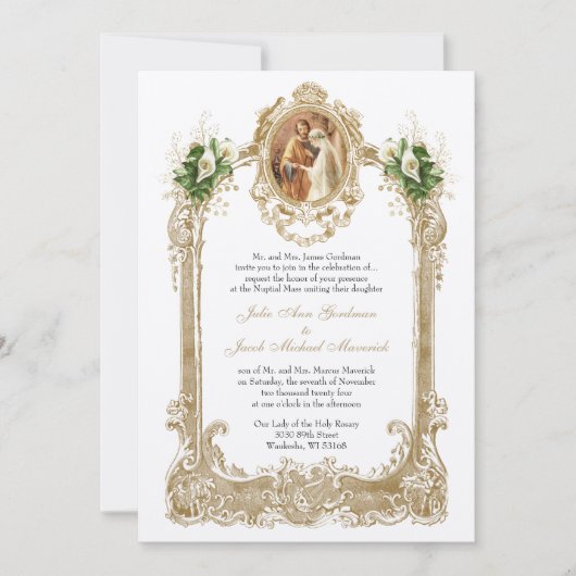 KATHOLIEKE OPROEP LILY BRUILOFT UITNODIGINGEN (Voorkant)