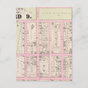 Katholieke Orphan Asylum Atlas Map van Rhode Islan Briefkaart
