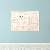 Katholieke Orphan Asylum Atlas Map van Rhode Islan Canvas Afdruk (Insitu (Houten vloer))